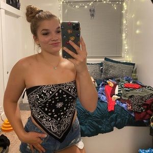 Flannel Shirt cropped Top